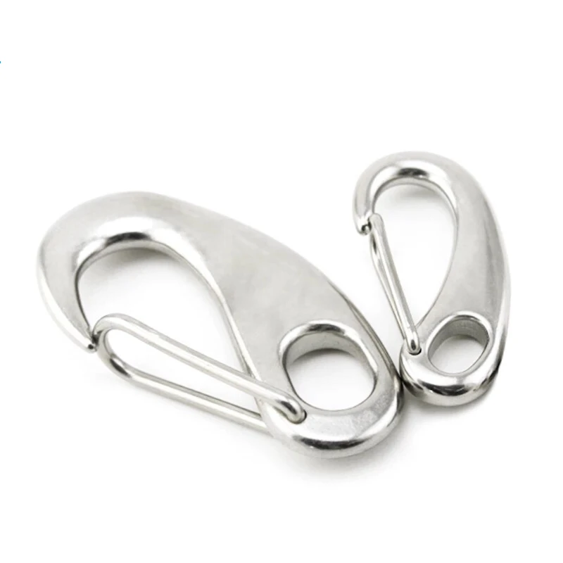 

304 stainless steel egg-shaped spring buckle wire rope quick hanging buckle oval shackle M30 M50 M70 M100