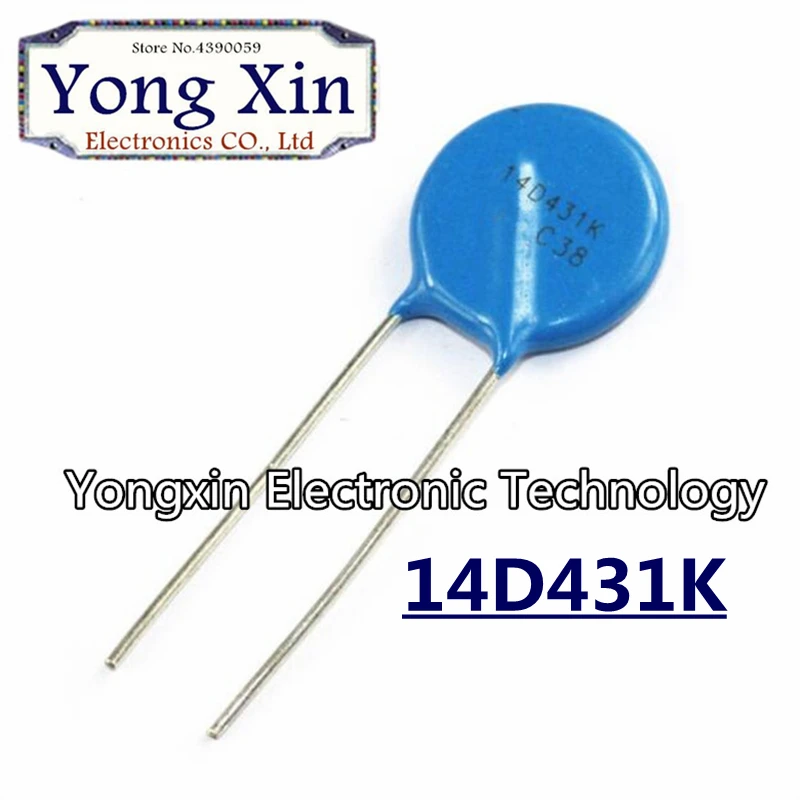 LOT OF 2PCS 2PCS 14D431K VARISTOR 430V 4.5KA DISC 14MM
