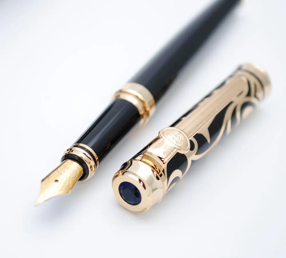 Duke Sapphire авторучка M Nib оригинальная коробка элегантная и роскошная чернильная