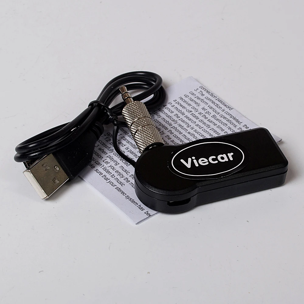 Viecar 3,5 мм Bluetooth v3.0 с EDR комплект беспроводной связи Bluetooth для автомобиля адаптер aux аудио адаптер fc покупателей автомобилей