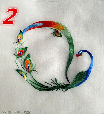 Китайская шелковая двухсторонняя Сучжоу вышивка павлин узор Круглый 20 см используется для сумки одежды ручной веер живопись Декор украшения - Цвет: Зеленый