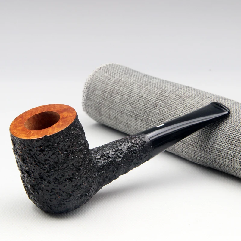 Classic Black Wood Handmade Pipe Filter Long Smoking Pipes Tobacco Pipe