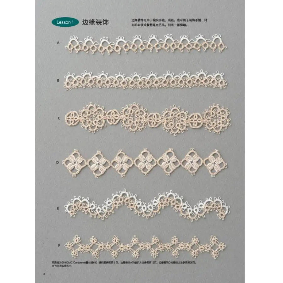 Tatting Rendas Tricô Padrões Curso Livro Tutorial 8 High Quality knitting book