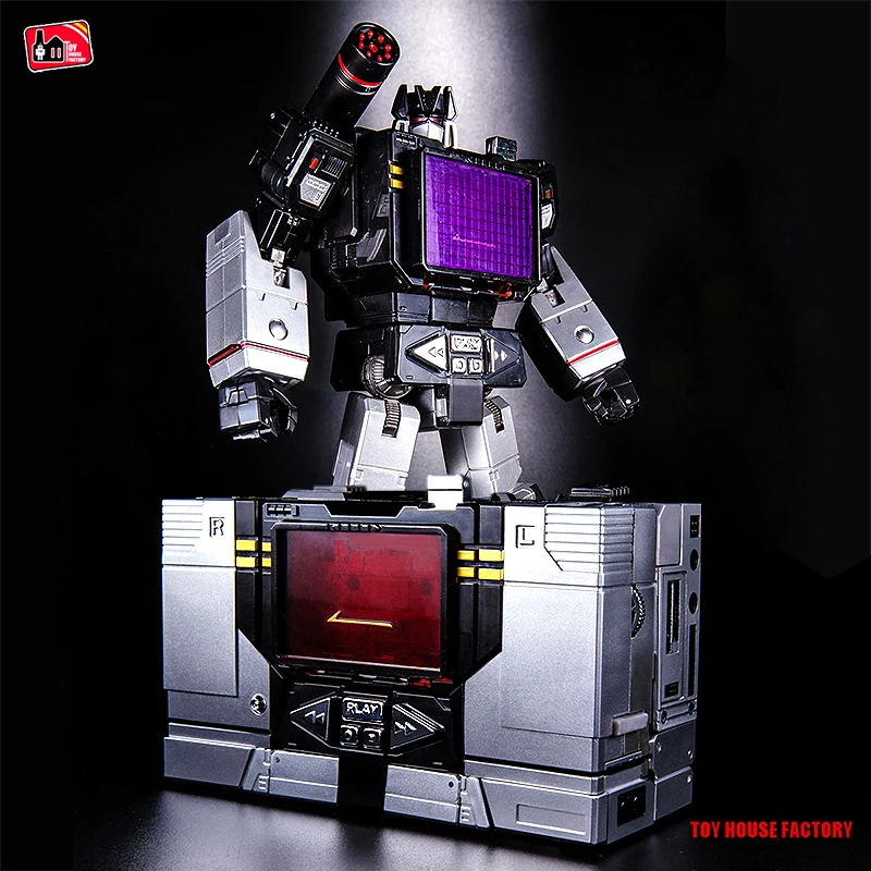 

G1 Transformers THF 01B Black Soundwave One Tape walkman MP13 Oversize Alloy KO Action Figure Robot Collection Toy