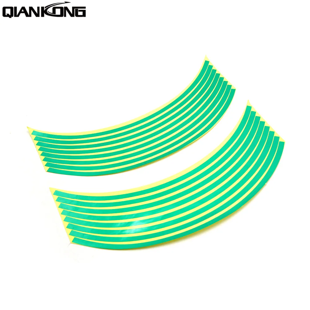 

Motorcycle sticker Colorful motor wheel stickers Reflective Rim Strip For BMW C650 F650GS HONDA CBR250R VFR 1200F ST 1300 NC750