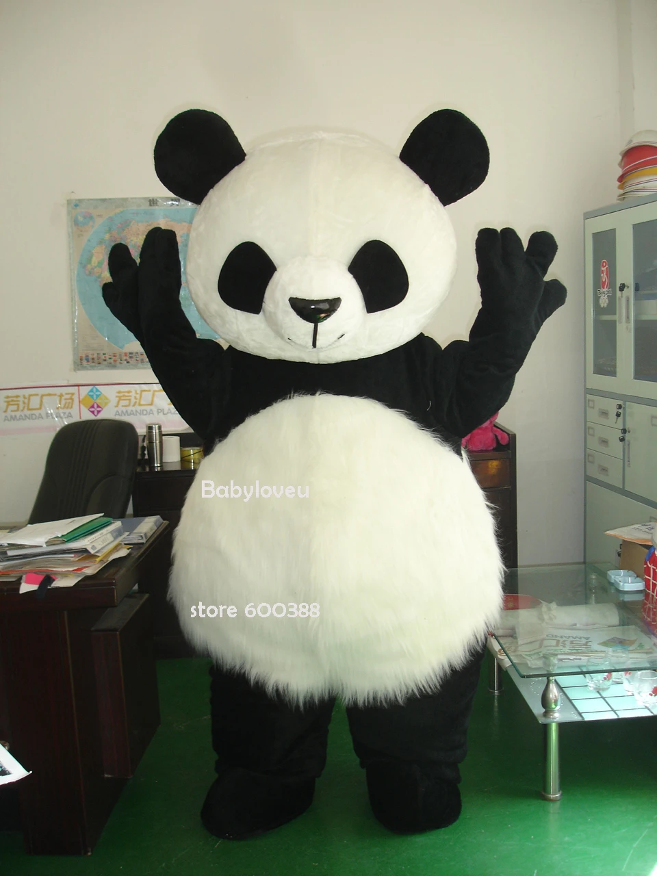 High quality Adult panda bear Mascot Costume mascot cosplay halloween