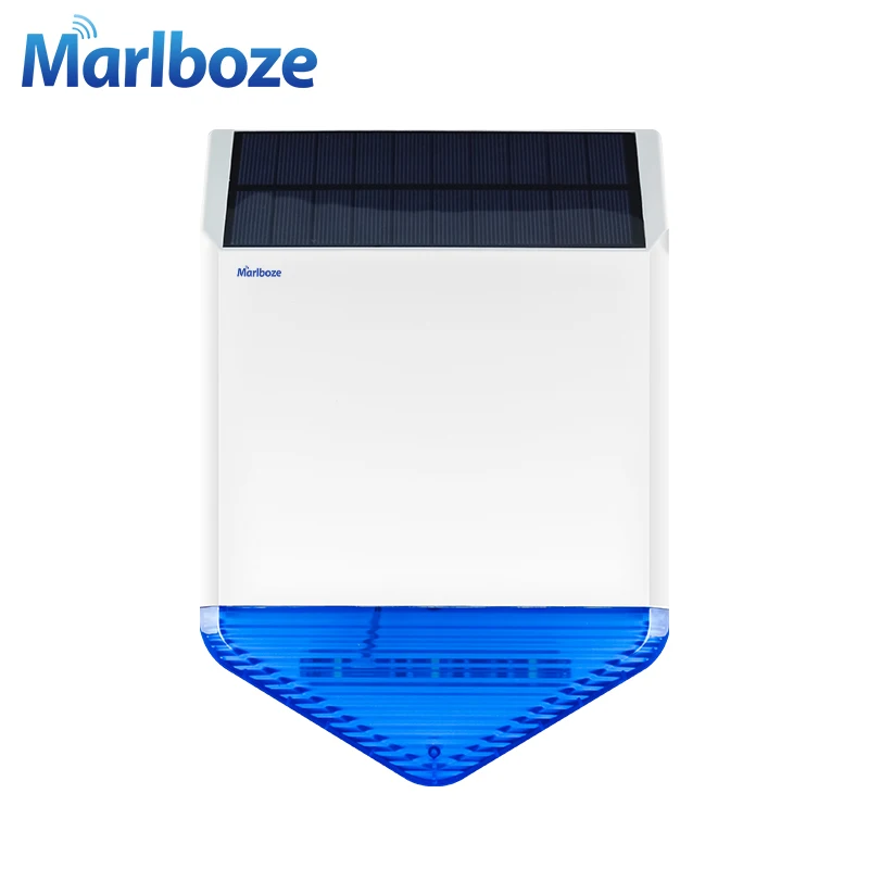 

433MHZ Outdoor solar light and sound alarm 24 hours of uninterrupted power supply tamper design audible and visual alarm