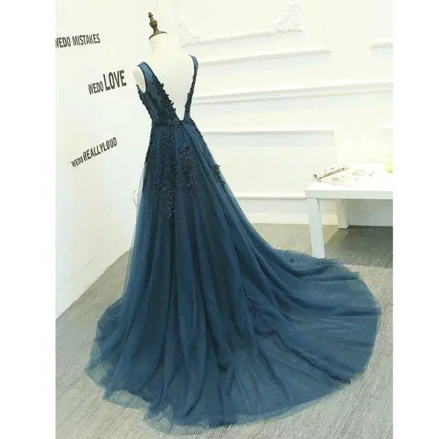 crystal applique navy homecoming dresses