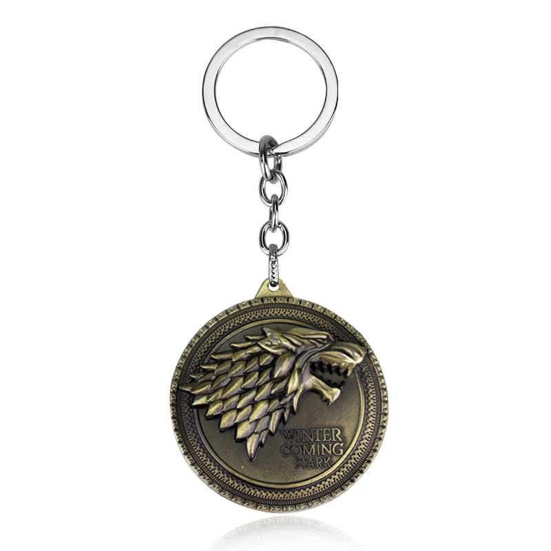 

free shipping Game Of Thrones Key Chain Got Song Of Ice And Fire Baratheon Stark Arryn Tully Greyjoy Martel Keychain