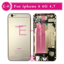 DHL 10pcs AAA high quality Full Middle Frame Chassis For iPhone 6 6G 4.7” Housing Assembly with Flex Cable Cover Free shipping