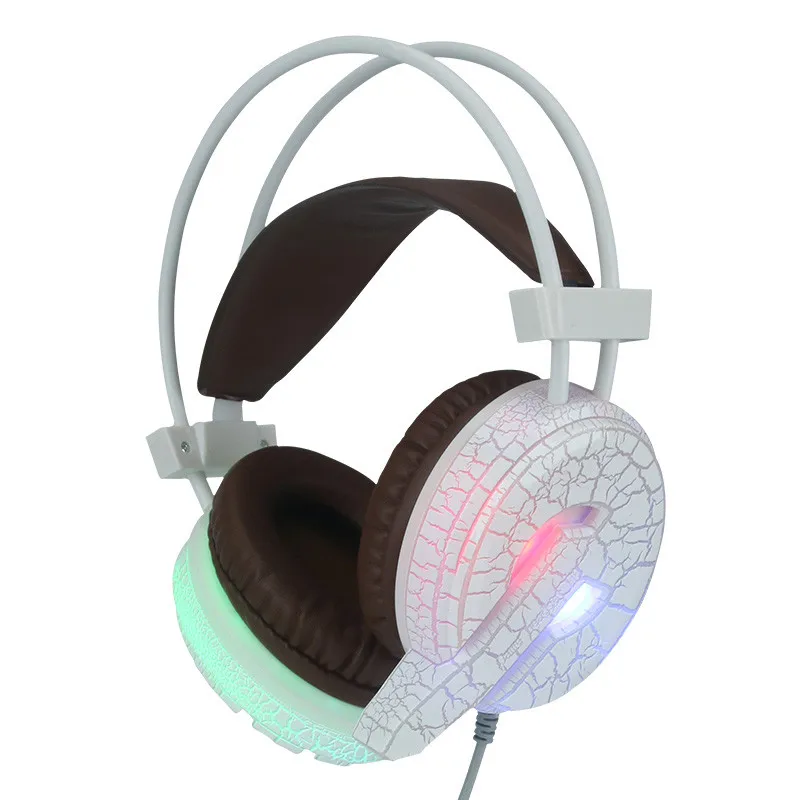 Professional Gaming Headset LED Light High Bass Noise Cancelling Headphone with Microphone H6 For Computer 15J Drop Shipping
