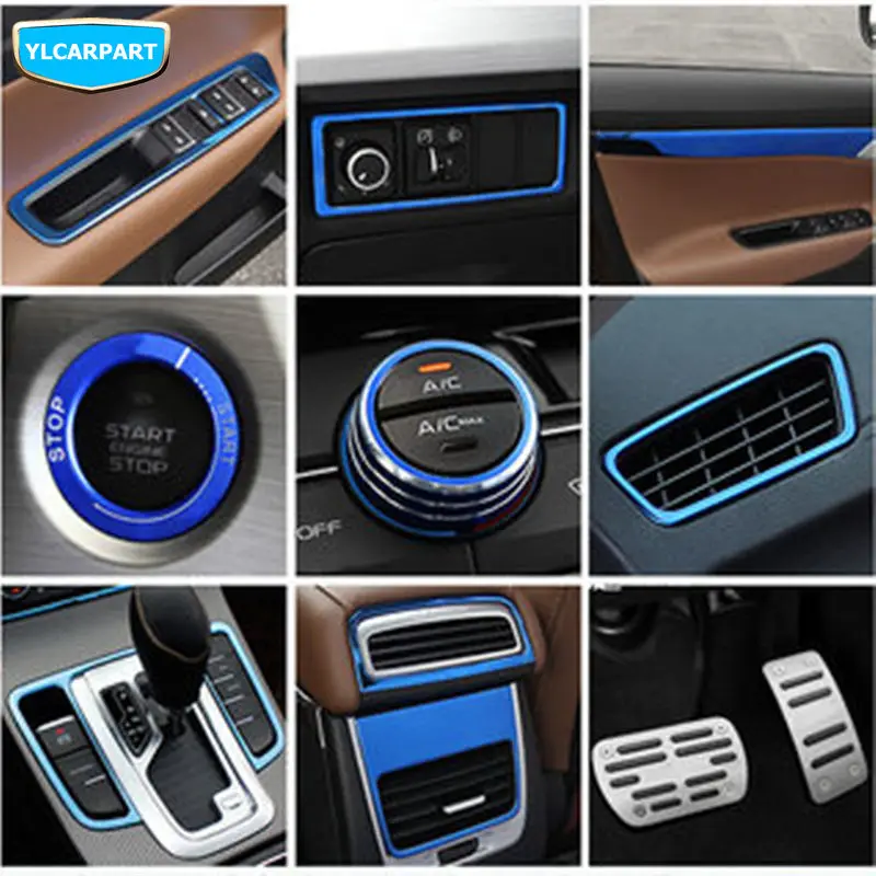 Us 9 58 For Geely Atlas Boyue Nl3 Suv Proton X70 Emgrand X7 Sports Car Interior Decoration Bright Frame Car Condition Knob On Aliexpress