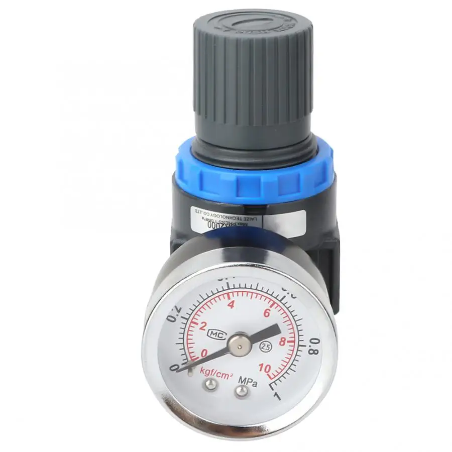 

AR2000 Pressure Gauge Aluminum Alloy Pneumatic Air Control Compressor Pressure Regulator G1/4 inch Gas Pressure Measurement Tool