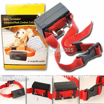 

New Bark Elimiminator Progressive Anti Bark Dog Training Electric Shock Control Collar*250pcs/lot