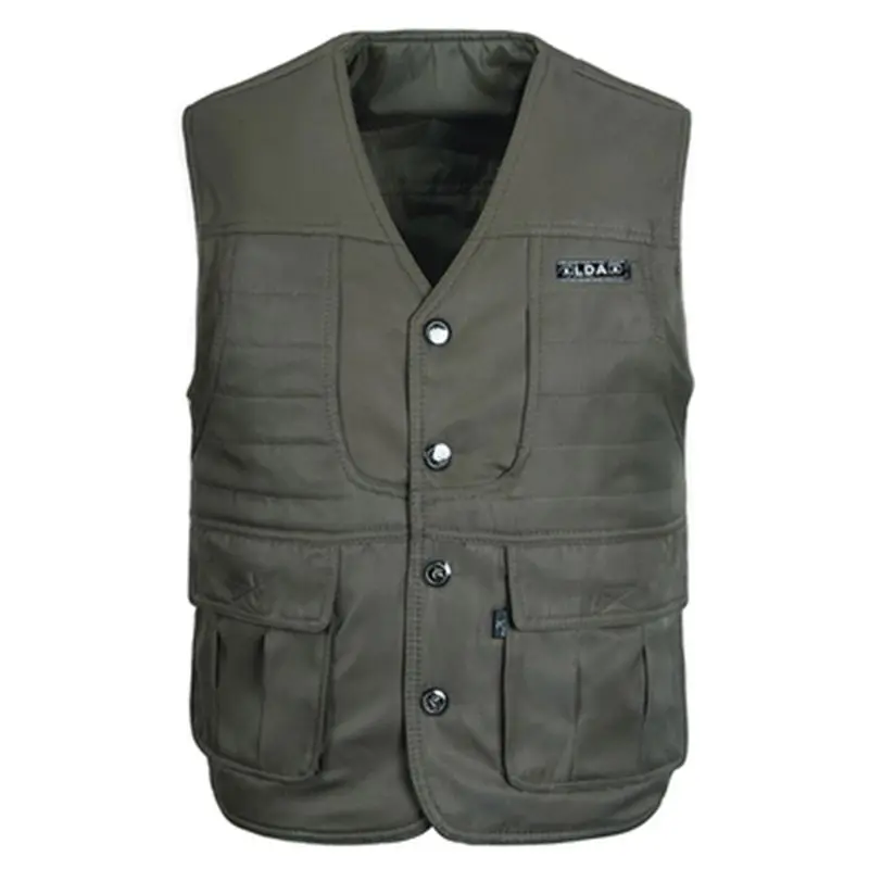 new Spring and autumn casual vest men multi pocket photography vest men ...