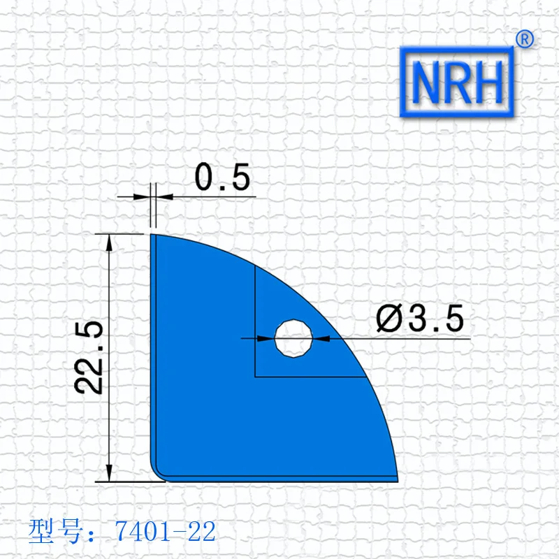 NRH 7401-22 стальной угловой протектор высокого качества чехол для полетов дорожный корпус производительность оборудование корпус cornerite хромированная отделка
