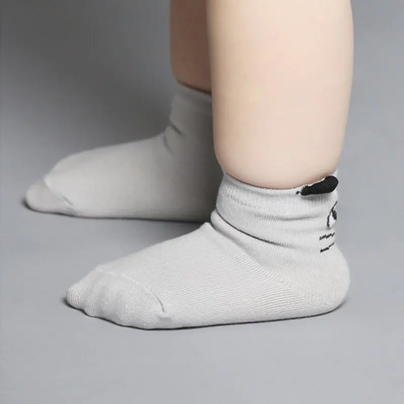 1 пара милых Хлопковых Носков унисекс с рисунком для маленьких мальчиков и девочек милые детские Нескользящие носки meias infantil