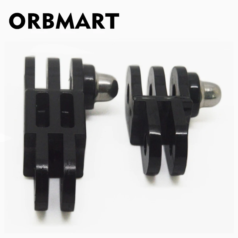 Orbmart Nero Stessa Direzione Dritto Giunti Per Gopro Hero 4 3 2 Xiaomi Yi Sjcam Sj4000 Sj5000 Sj6000 Wifi 4K Macchina Fotografica Di Sport