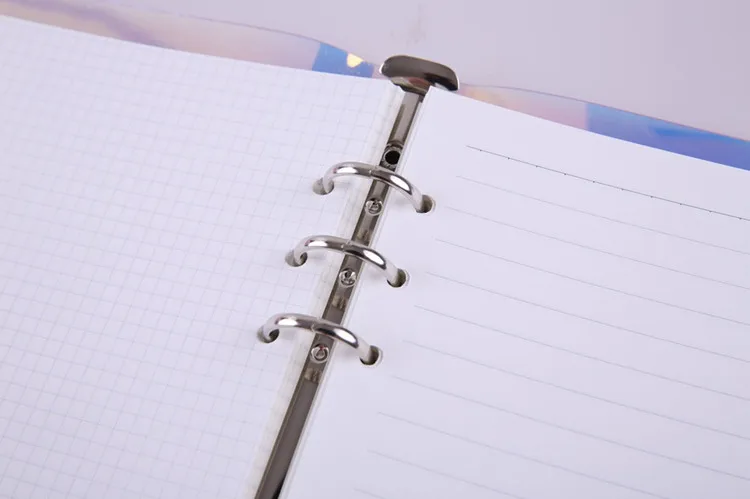 Лазерный Dazzle ПВХ спиральный блокнот To-Do выстроились точка пустая сетка бумага Журнал Дневник Sketchbook для школьные принадлежности