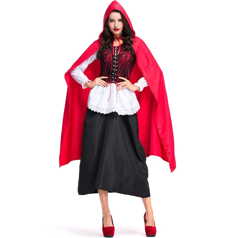 

Adult Woman Sexy Little Red Riding Hood Storybook Halloween Costume
