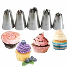 5 шт./компл. DIY Нержавеющая сталь глазировки наконечники для выпечки насадки глазурь Крем Для Fondant(сахарная) сахарные украшения торта инструмент для выпечки