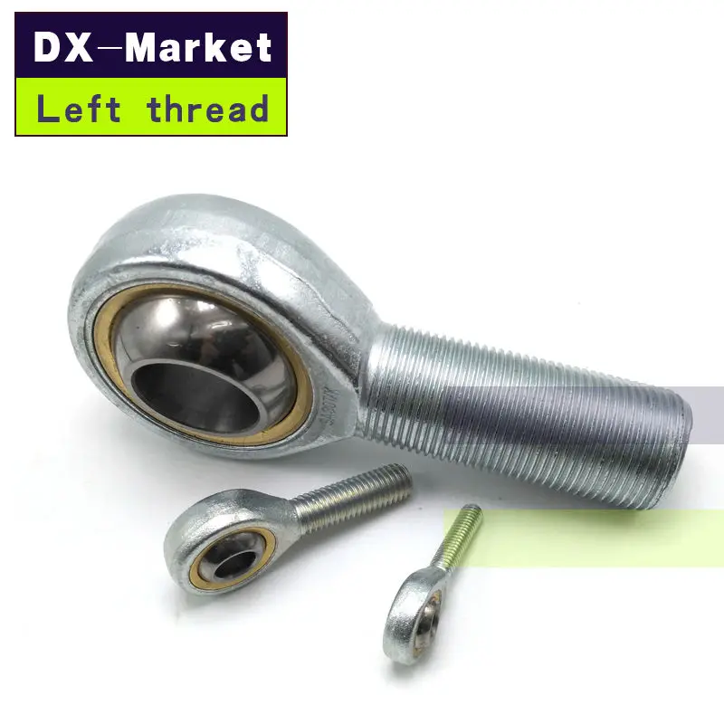 Sal18 T/k M18 , 2pcs , Left Hand Threaded Rod Ends Bearing , White Zinc