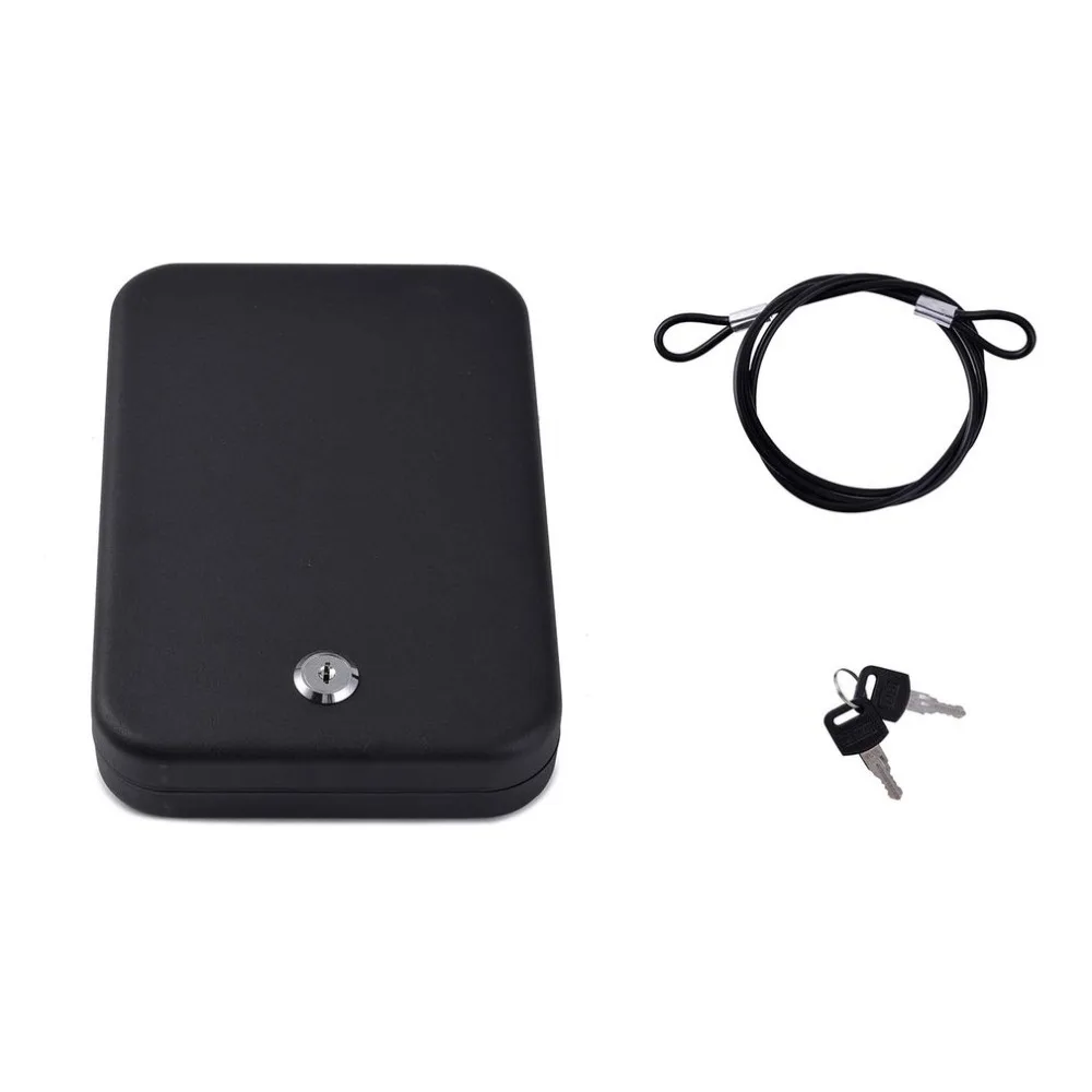 

OS300K Portable Safes Snap Pistol Box Safe Keyed Lock Box Burglary Bullet Large Privacy Box Valuables Storage Case