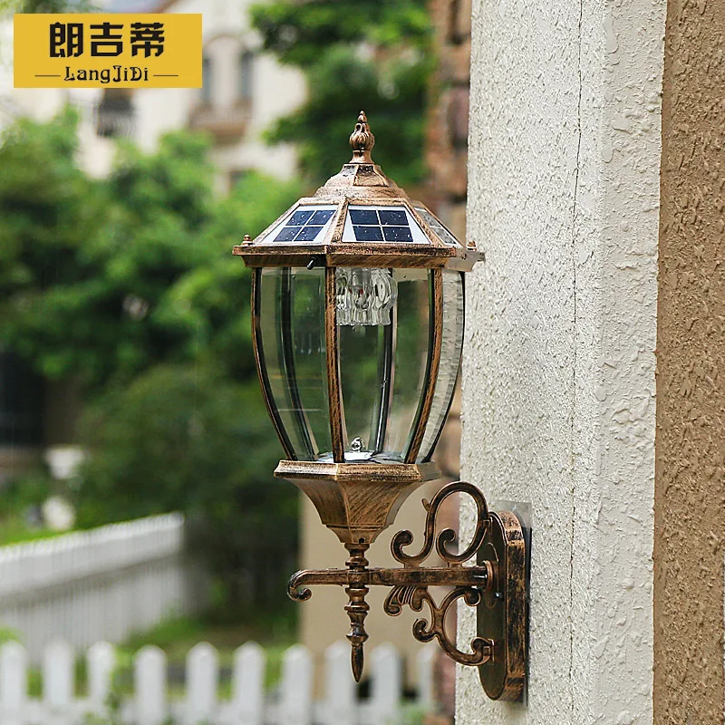 A1 Солнечный настенный светильник светодиодный уличный солнечный светильник Настенный светильник водонепроницаемый садовый светильник вилла FG212
