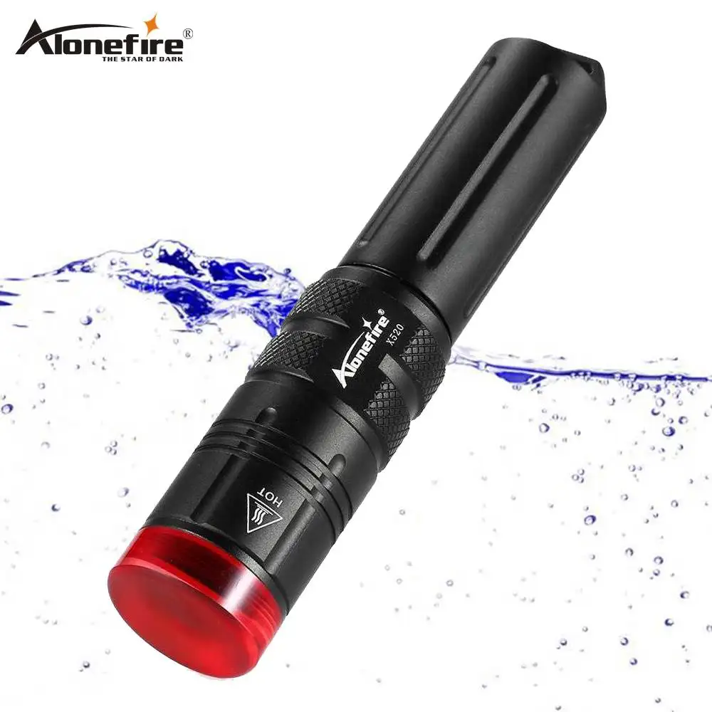 AloneFire X520 CREE L2 светодиодный фонарик для дайвинга ныряющий ручной фонарь подводный