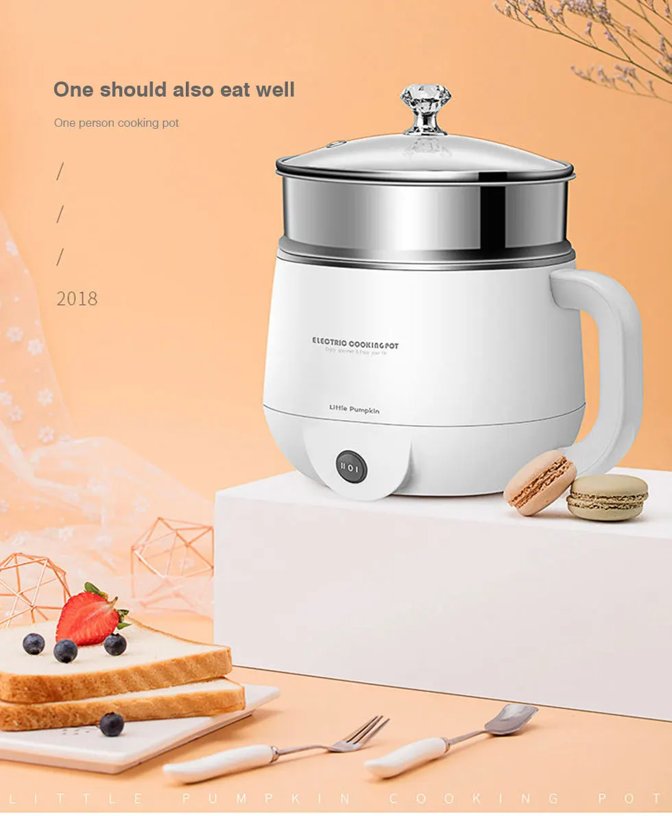 Multifunctional Electric Cooker 220V Heating Pan Electric Cooking Pot Machine Hotpot Noodles Eggs Soup Steamer mini rice cooker