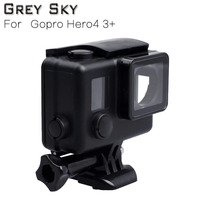 

new Sports Camcorder gopro waterproof case For Gopro go pro Hero 3+ Hero 4 hero4 hero3+ black Camera Accessories