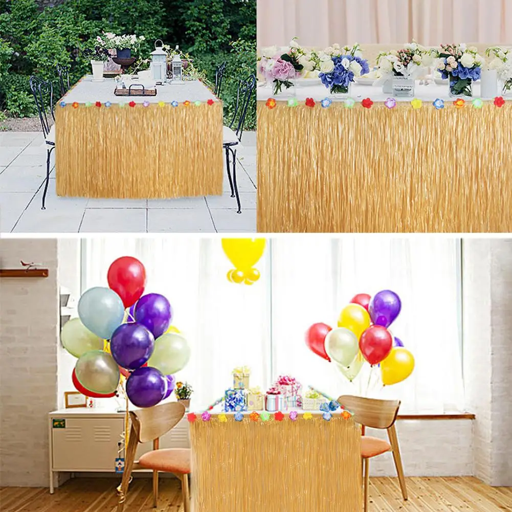 Multi Colors Table Skirt Hawaiian Table Cloth For Wedding Party Decoration Home Textile Tablecloths Accessories Flamingo 4