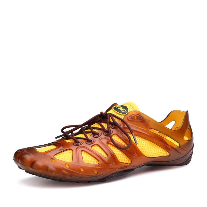 verde Agradável Chinelos Verão Preto Homme Dual Casuais Air De Sapatos Homens Malha Flat Nova Chaussure Shoes Praia Moda amarelo Sandálias 5Rq7UznwT