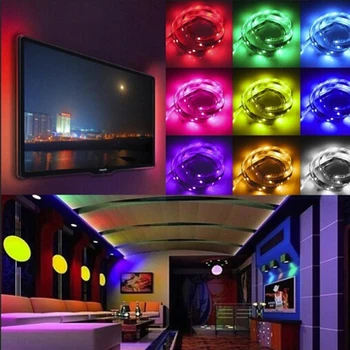 

50CM 5V 1M USB Cable Power LED Strip Light Lamp SMD 3528 Christmas Desk Decor Lamp Tape For TV Background Lighting