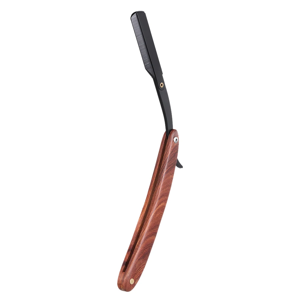 Прямой бритвенный станок с деревянной ручкой ручная грань бритвы мужские из нержавеющей стали Складной инструмент для бритья без лезвия