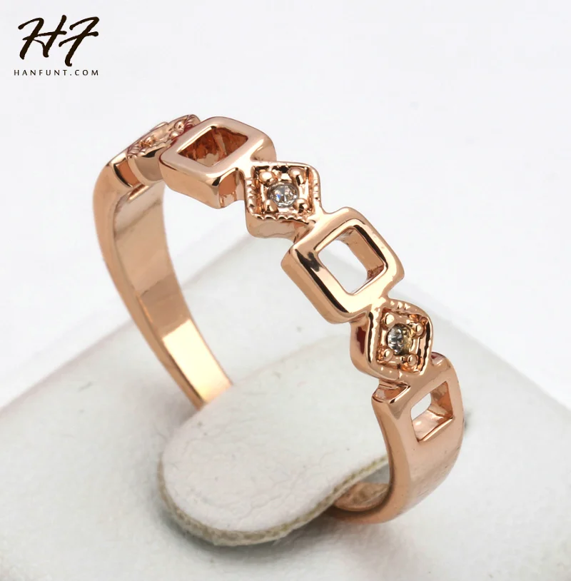 Кольцо с австрийскими кристаллами цвета розового золота|ring rose gold|crystal ringring |