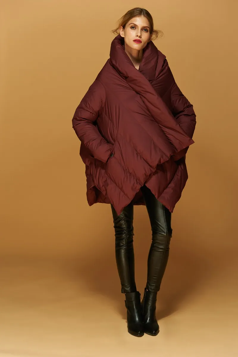 Высококачественные европейские новые модные дизайнерские зимние парки на утином пуху для женщин, толстый настоящий пуховик, длинные женские зимние пальто