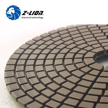 

Z-Lion 5" 125mm Diamond Grinding Disc Wet Polishing Buffing Pad Granite Ceramic Tile Polish Tool Flexible Abrasive Pad For Stone