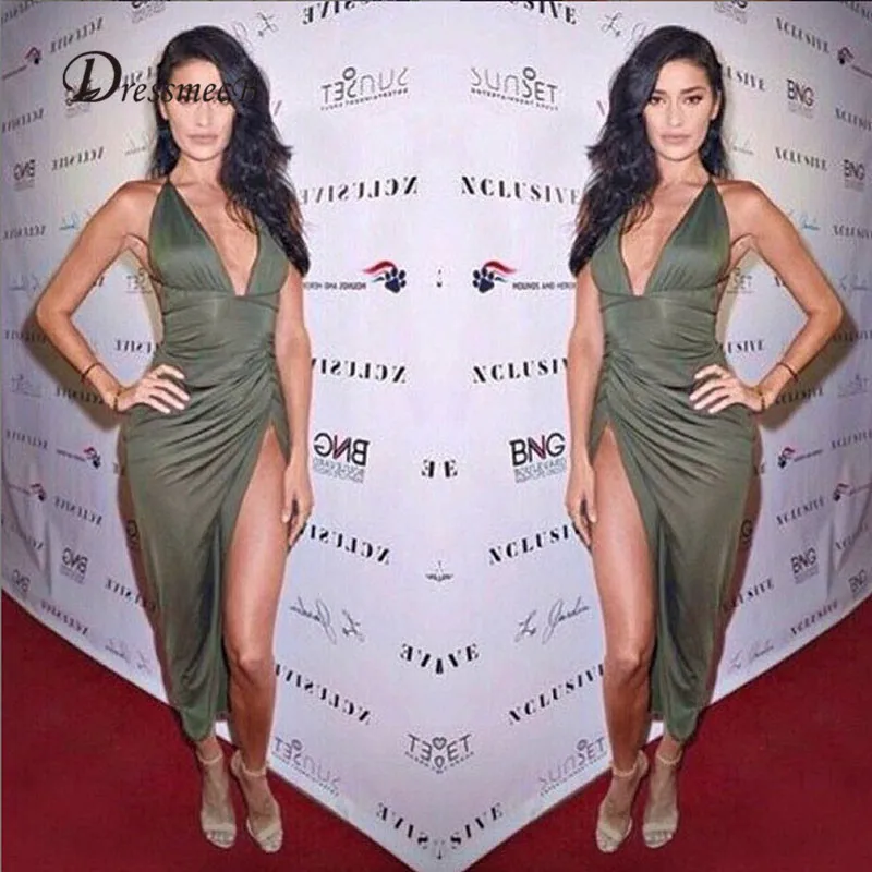 

2016 new arrival summer long dress spaghetti strap high slit women sexy dress backless adjustable strap long elegant dresses