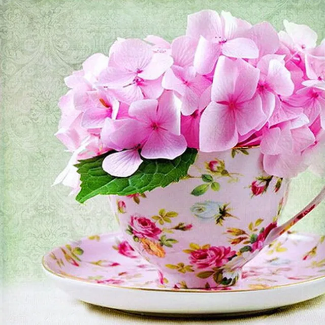 Cup Pink Flowers Image Full Diamond Round Mosaic Diy 5d Cup Pink Flowers Image Full Diamond Round Mosaic Diy 5d Painting Gift Home Decor Needlework Cross Sch Kit
