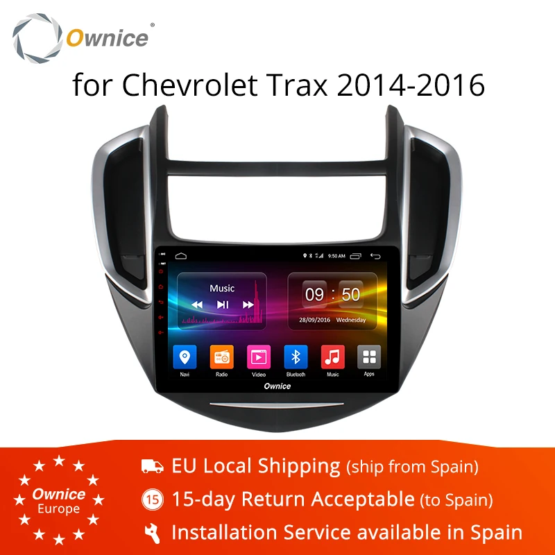Ownice K1 K2 Android8.1 Eight 8 Core For Chevrolet Trax 2014 2016 Car