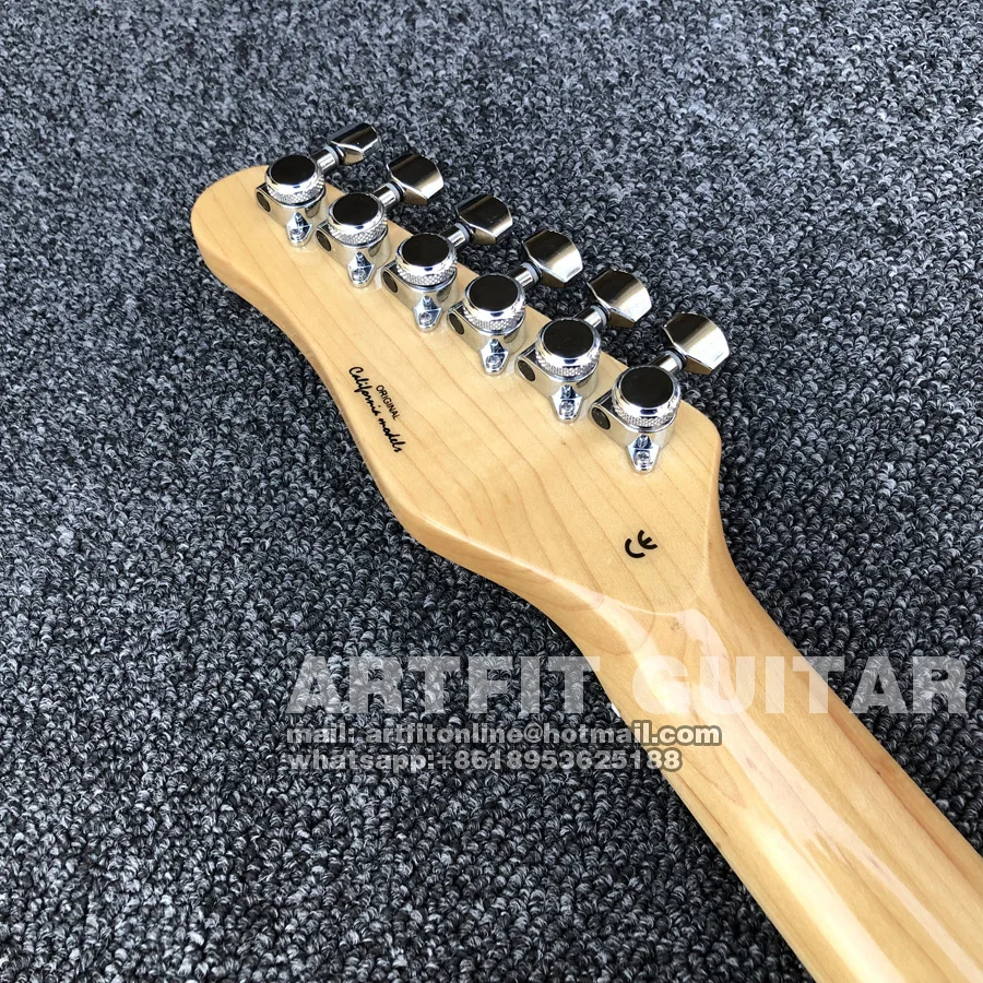 Wine Red Quilted Maple Top Wilkinson Pickups Tremolo Bridge Coil Split M6 Locking Tuners 6 String Clean Sound Stratocaster Electric Guitar (12)