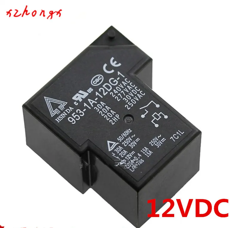 Да 953-1A-12DG-1 12VDC 953-1A-24DG-1 24VDC 953-1A-220AG-1 220VAC 4 Пина 30A Мощность реле