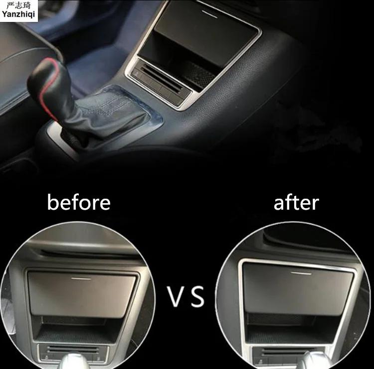 

Free Shipping ABS Chrome Light box brighter with medium controlled storage Car Styling For VW Volkswage Tiguan mk1 2010-2017