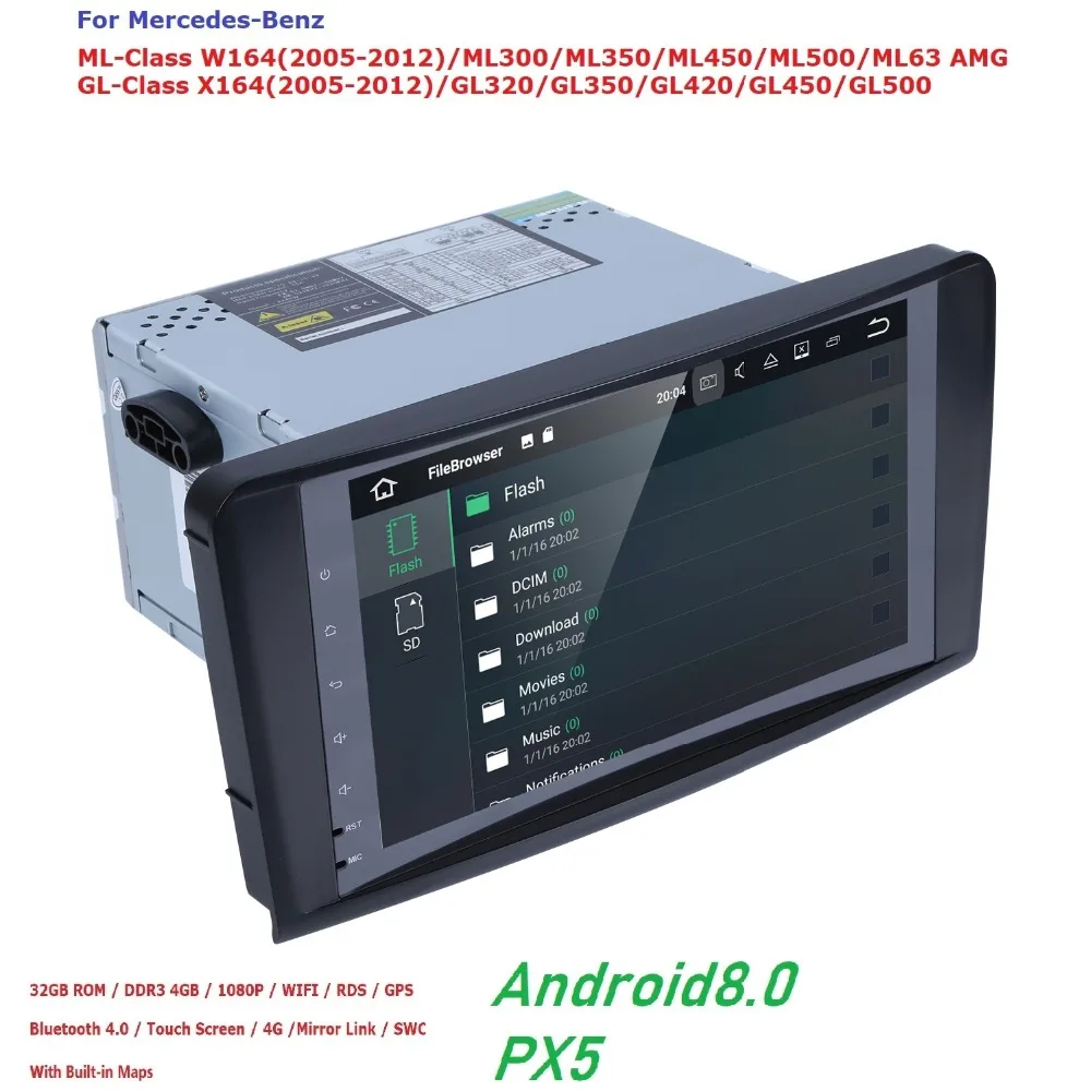 

Android 9.0 2G RAM 16G ROM 4QUADCORE CAR NODVD player For Mercedes Benz GL ML CLASS W164 ML350 ML500 X164 GL320 GPS stereo radio