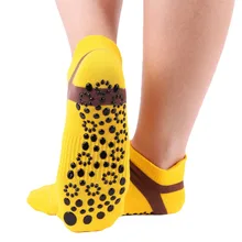 Дышащие Антифрикционные женские носки для йоги, силиконовые Нескользящие носки для пилатеса, дышащие спортивные носки для танцев, тапочки, спортивные носки