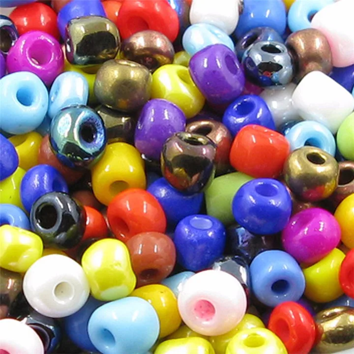 5 4mm  Bag Porcelain Garment Beads DIY Round Seed Spacer Beads for Cloth Bag Jewelry Making Accessories