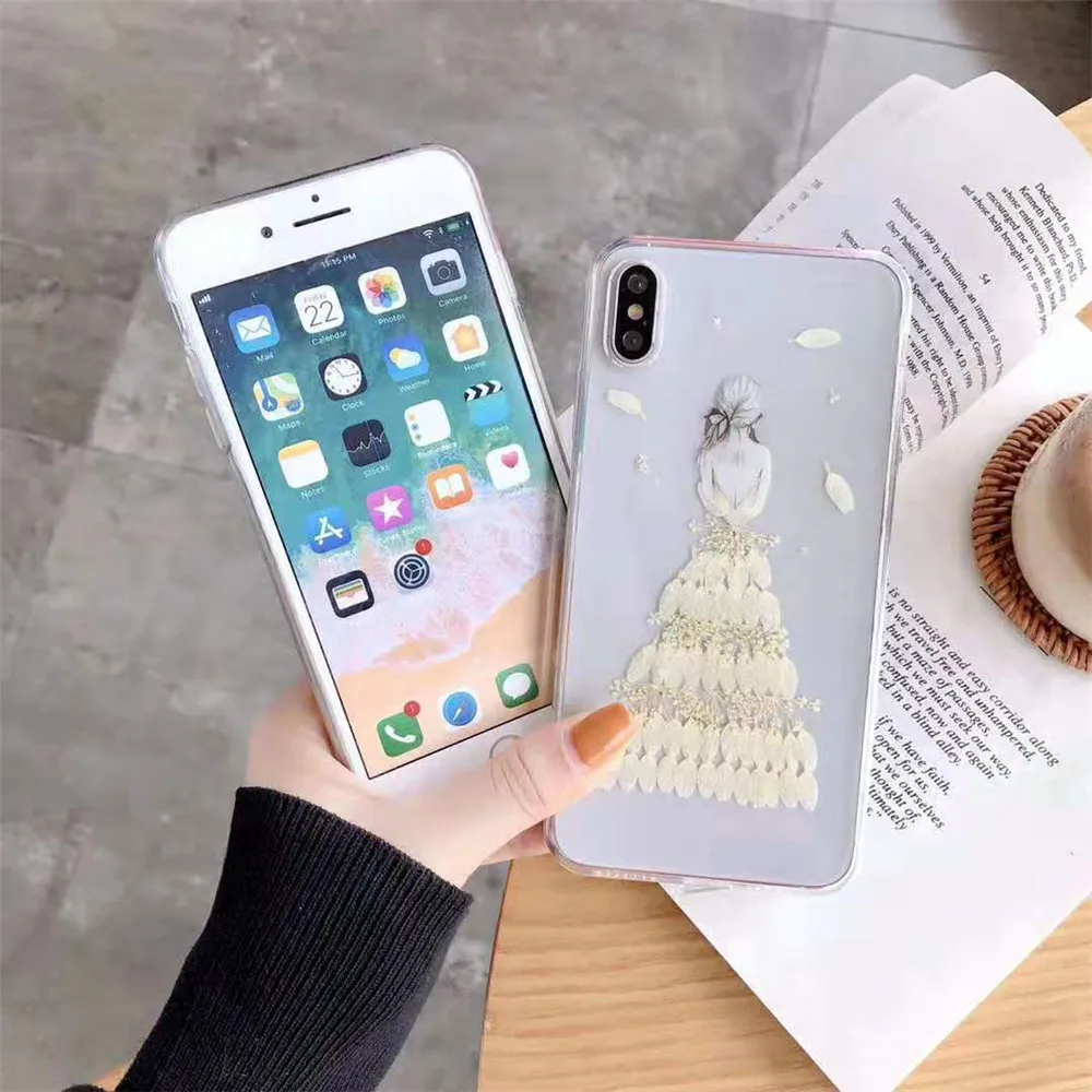 Прозрачные чехлы ручной работы для телефонов iPhone 7 8 6 6S Plus X XS Max XR|Бамперы| |