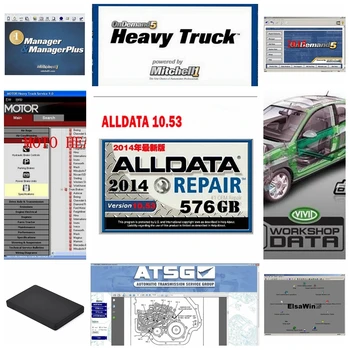 

2020 Alldata Software all data 10.53 mit//chell OD5 2015 auto repair software vivid workshop atsg elsawin5.3 usb3.0 49in1tbhdd