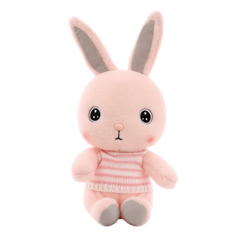 Pink sweater Большие размеры 35-40/50/55 см длинноухий кролик плюшевый мягкая, плюшевая детские игрушки в виде животных куклы для детей игрушка для сна подарки для детей - Цвет: Pink sweater